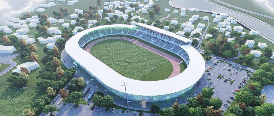 Adem Jashari Stadium in Mitrovica